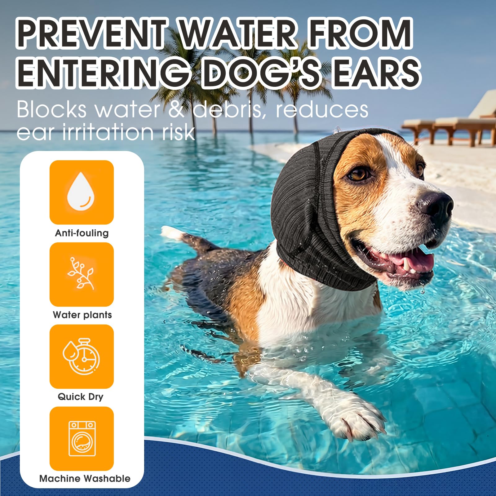 Dog Ear Cover & Calming Hood | Noise Protection for Thunder, Fireworks & Grooming