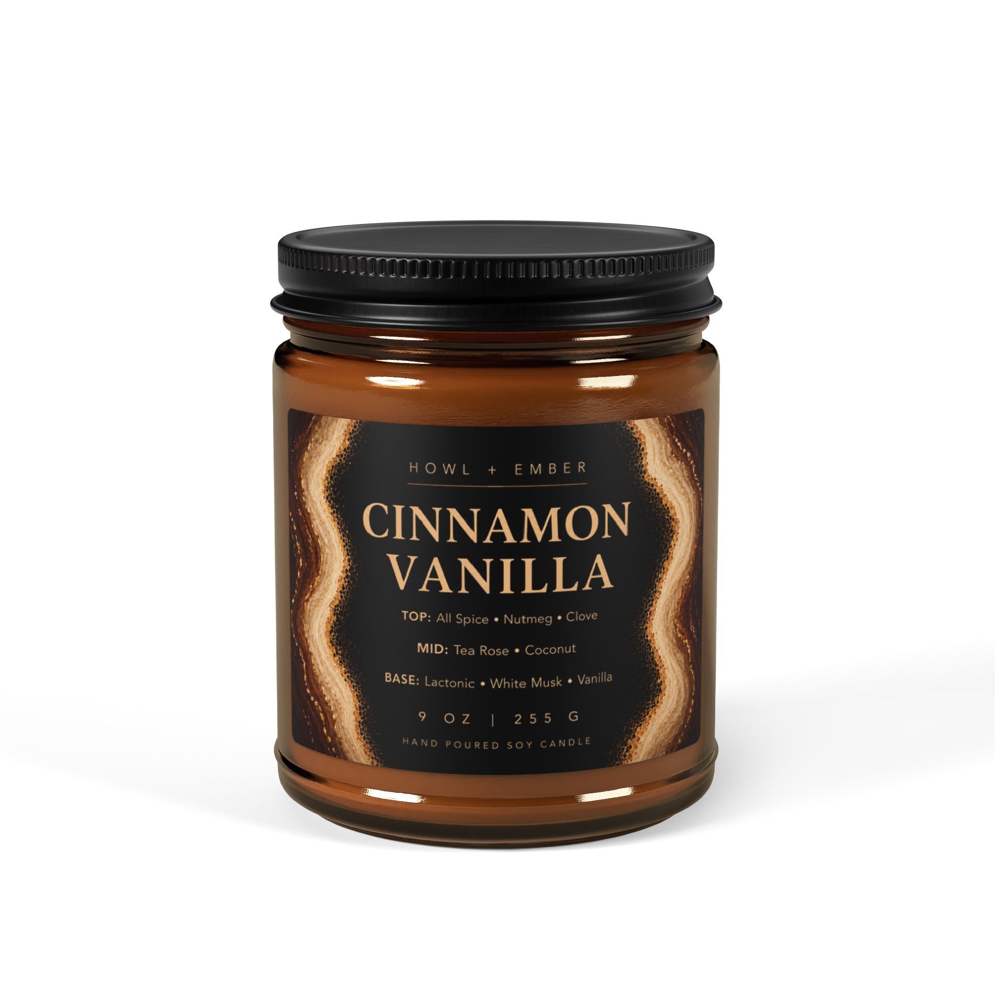 Cinnamon Vanilla, 9oz Soy Candle