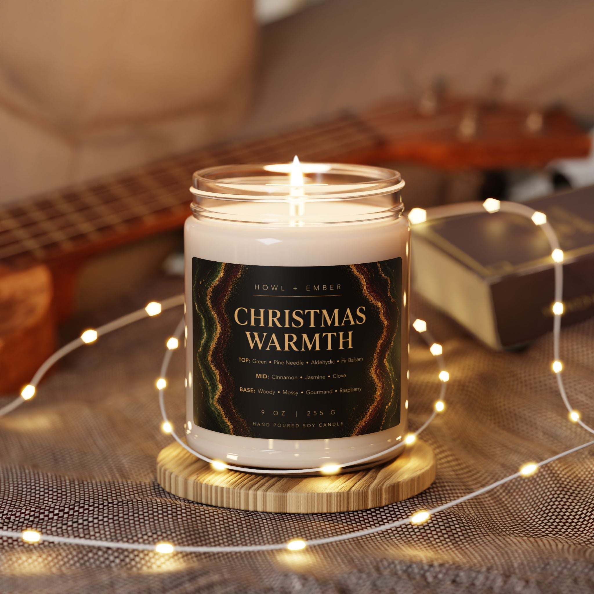 Christmas warmth, 9oz Soy Candle