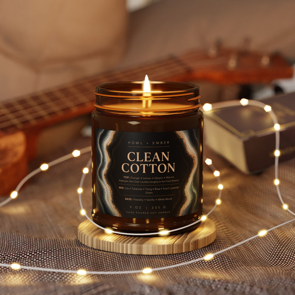 Clean Cotton,9oz Soy Candle