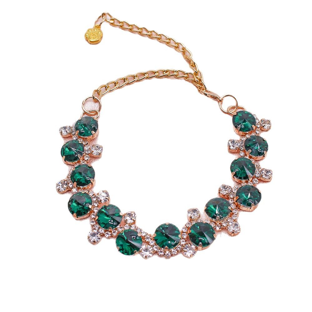Cat & Dog Gem Pearl Princess Necklace | Pet Jewelry Collar Accessory