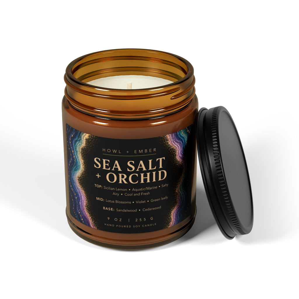 Sea Salt + Orchid, 9oz Soy Candle