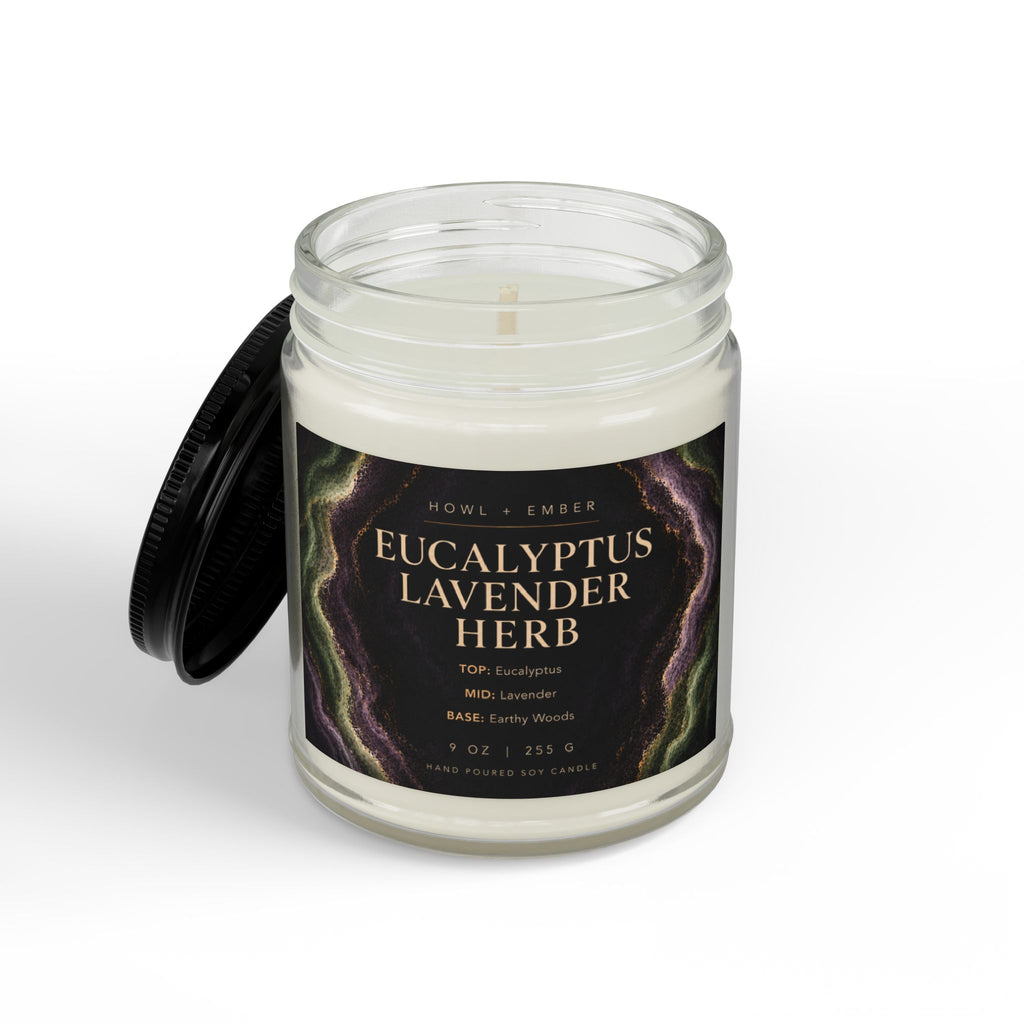 Eucalyptus Lavender Herb, 9oz Soy Candle