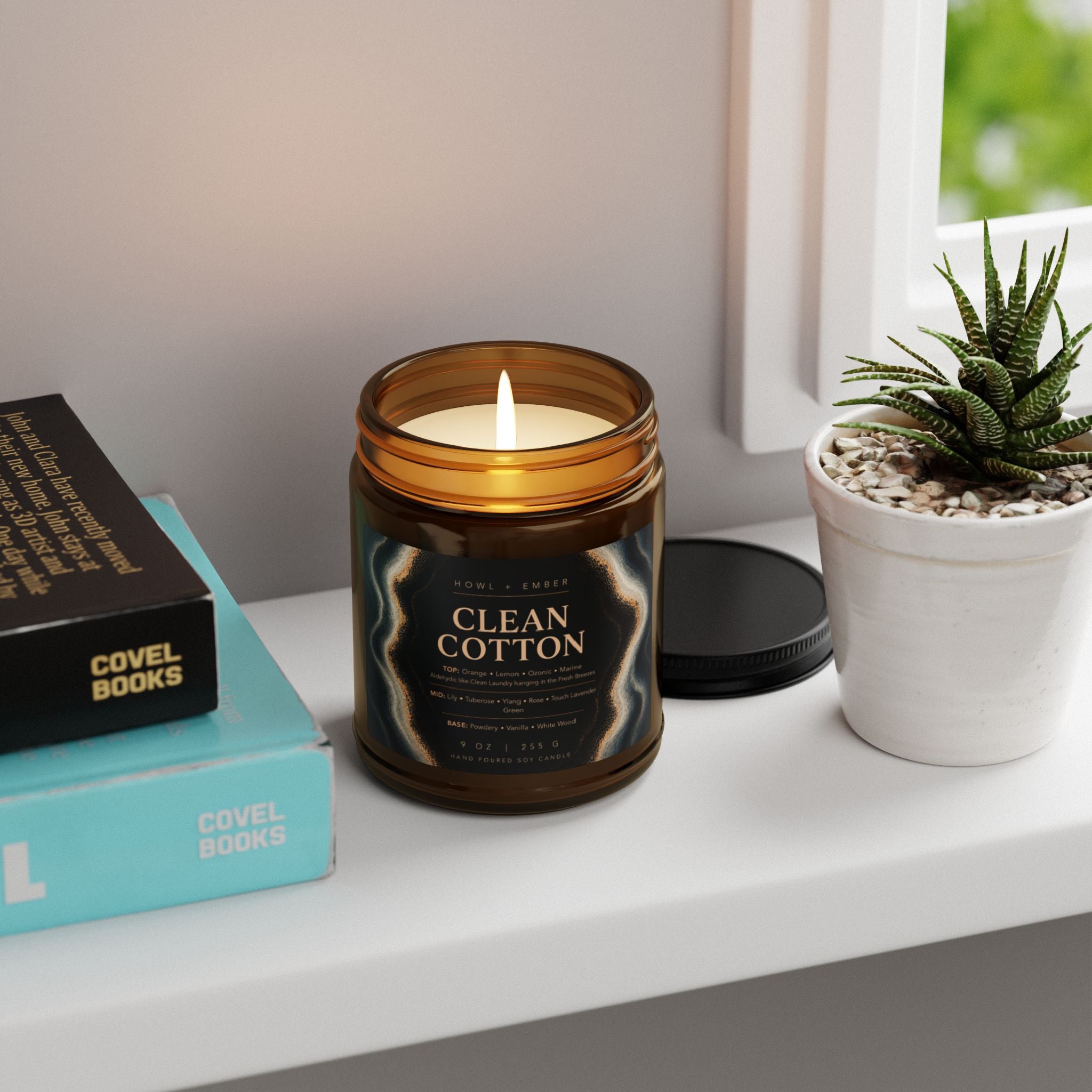 Clean Cotton,9oz Soy Candle