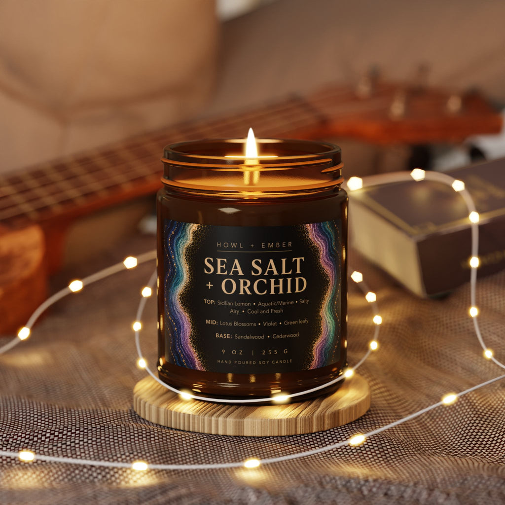 Sea Salt + Orchid, 9oz Soy Candle