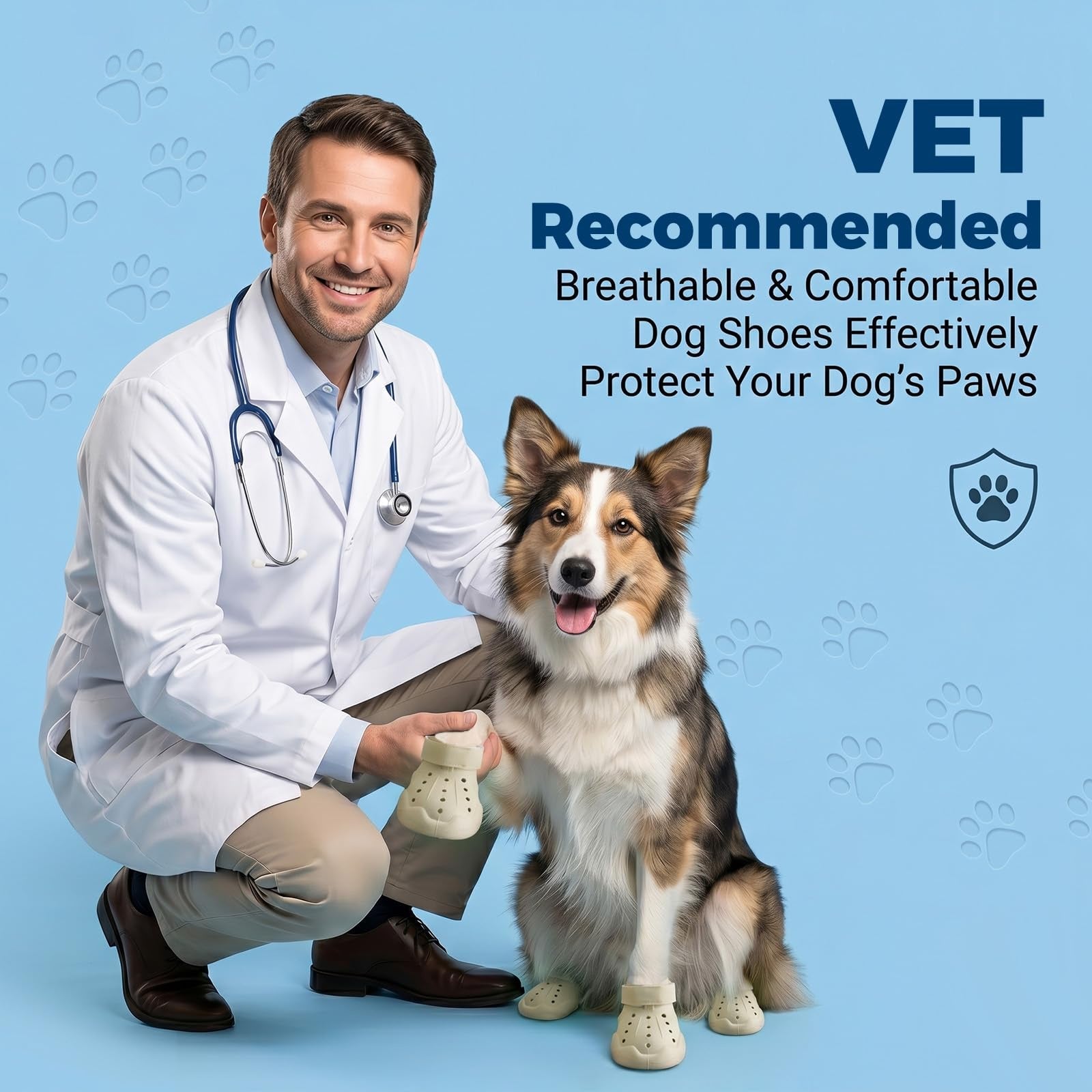 Dog Clog Boots | Waterproof Breathable Sandal Shoes for Dogs