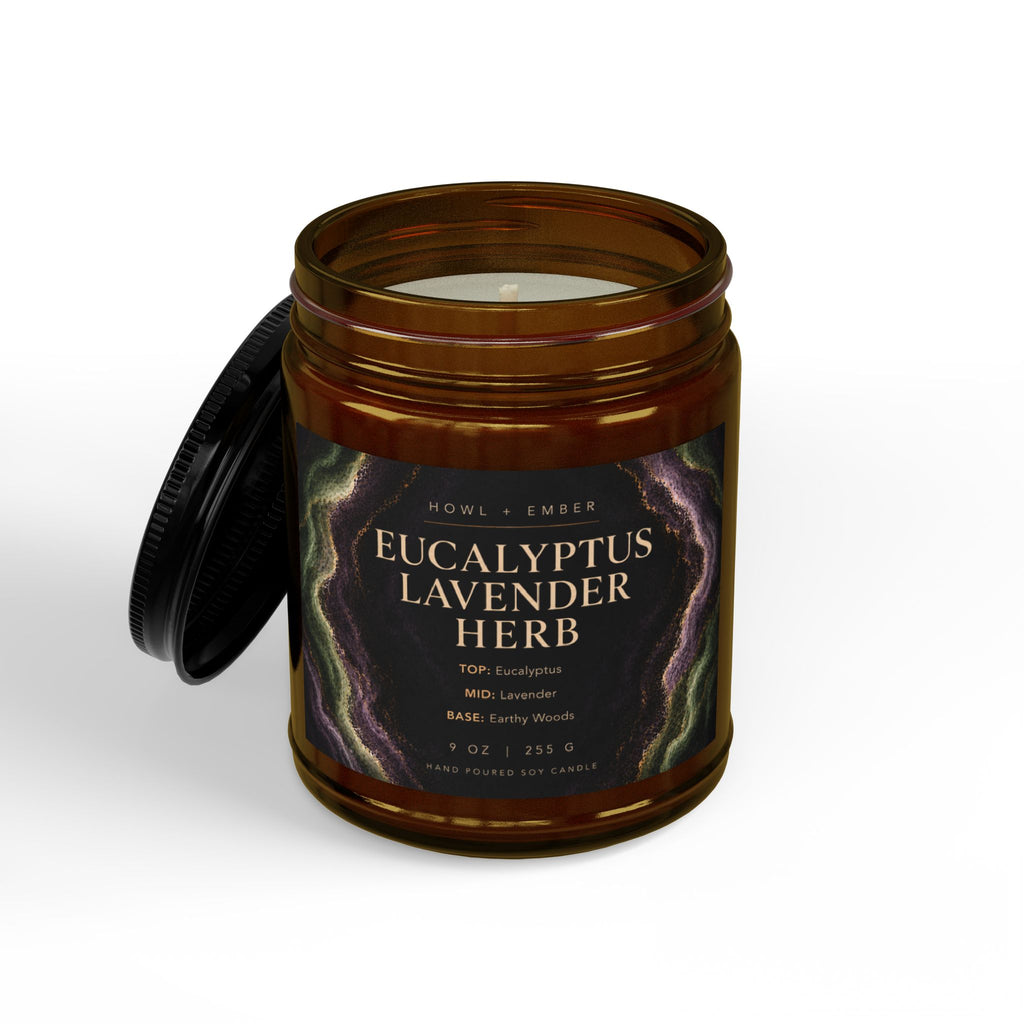 Eucalyptus Lavender Herb, 9oz Soy Candle