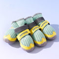 Dog Boots with Reflective Anti-Slip Soles | 4-Pack Paw Protectors for All Seasons