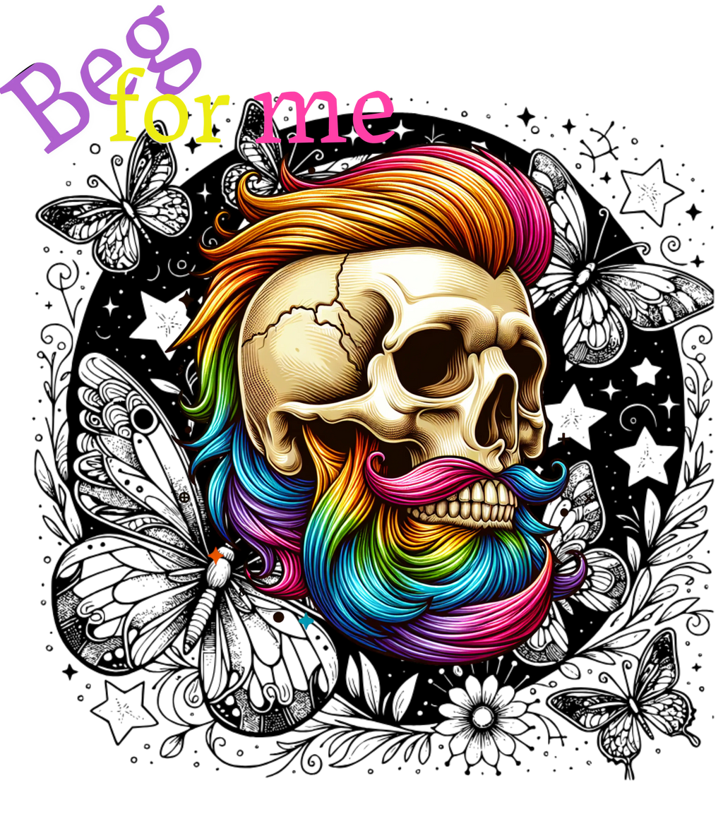 Beg Bearded Skull T-Shirt