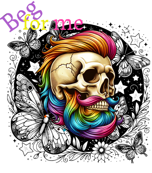 Beg Bearded Skull T-Shirt
