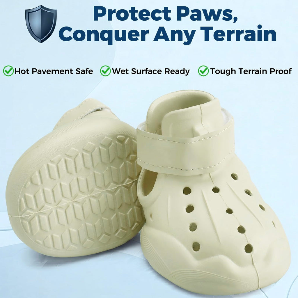 Dog Clog Boots | Waterproof Breathable Sandal Shoes for Dogs
