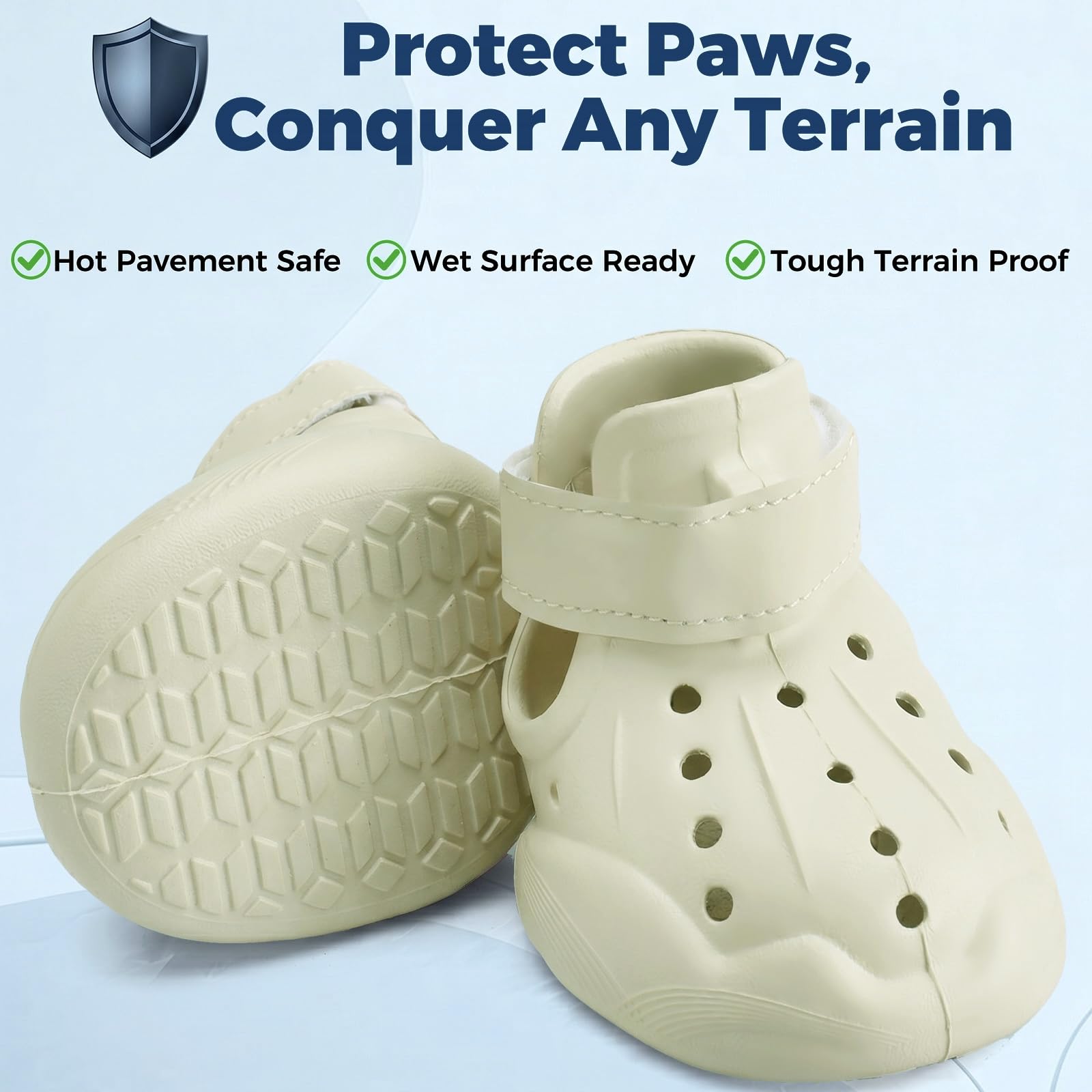 Dog Clog Boots | Waterproof Breathable Sandal Shoes for Dogs