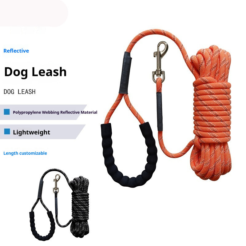 Dog Leash | 2-Meter Extended Strap | Black & Orange