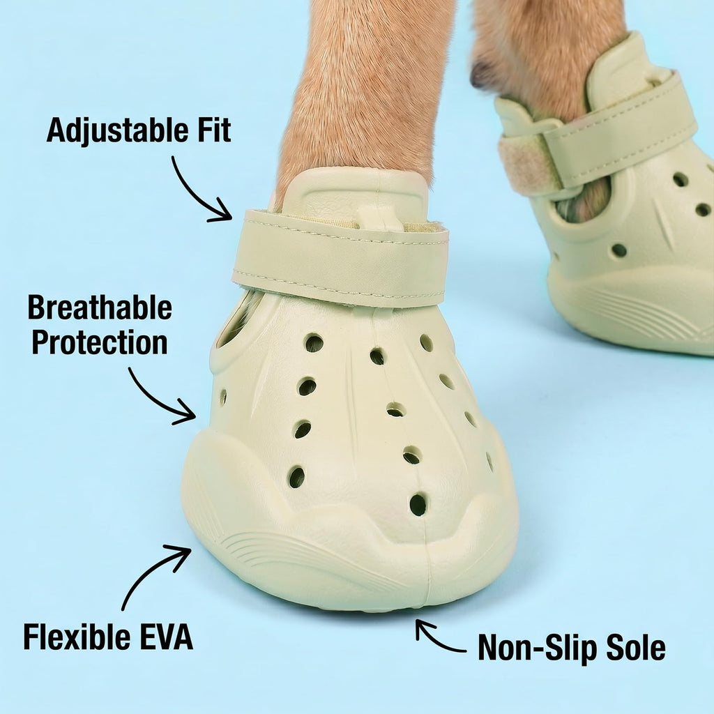 Dog Clog Boots | Waterproof Breathable Sandal Shoes for Dogs