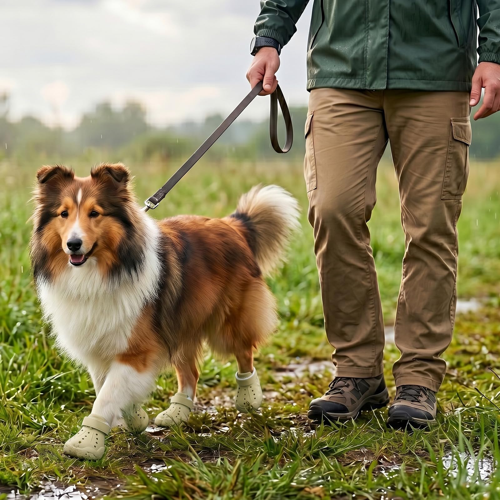 Dog Clog Boots | Waterproof Breathable Sandal Shoes for Dogs