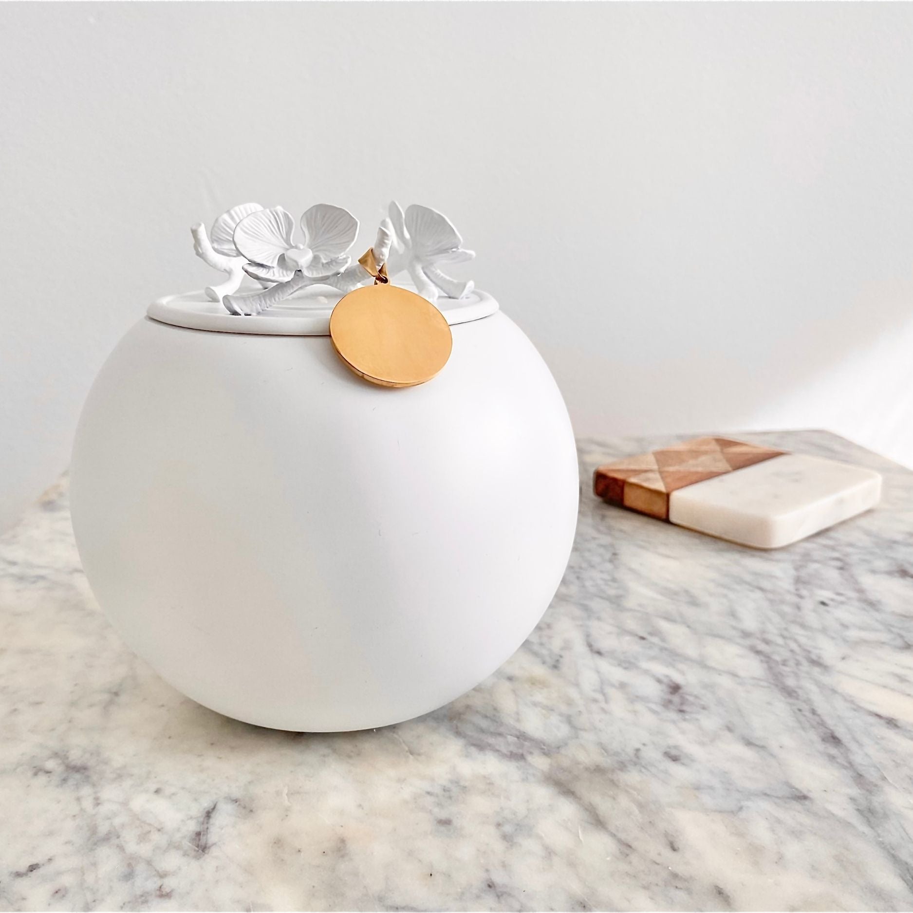 Orchid Urn for Loved ones [Keepsake Size] Handmade
