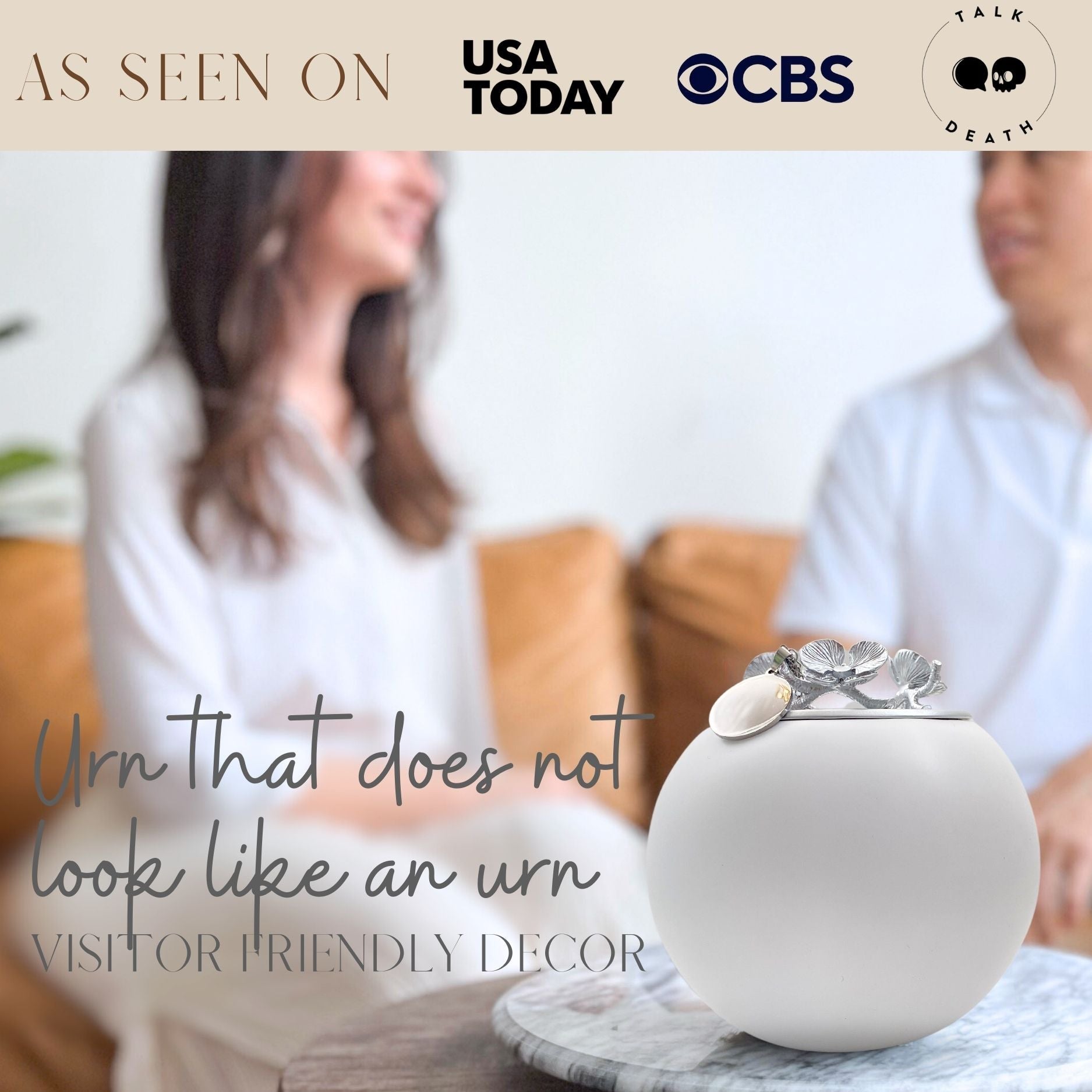 Orchid Urn for Dog & Pet Ashes - Handmade