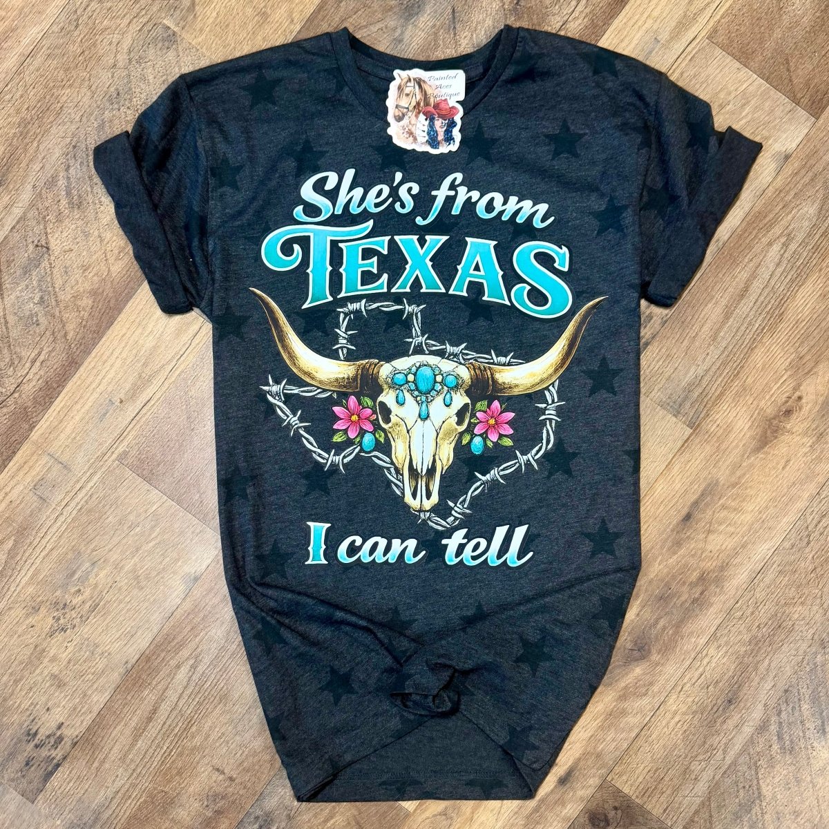 She’s From Texas I Can Tell | Boot Scootin’ Graphic T-Shirt