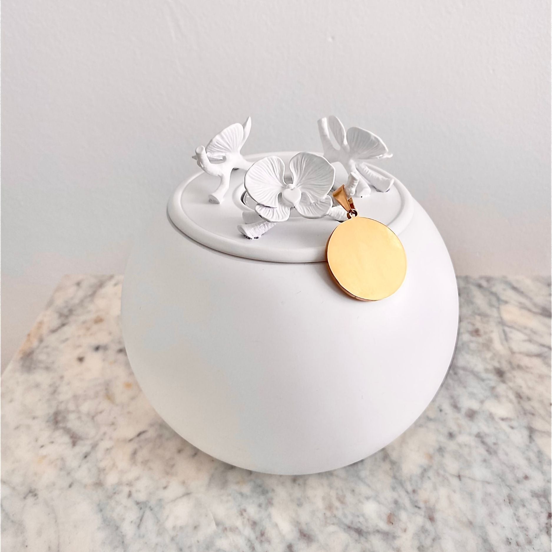 Orchid Urn for Loved ones [Keepsake Size] Handmade