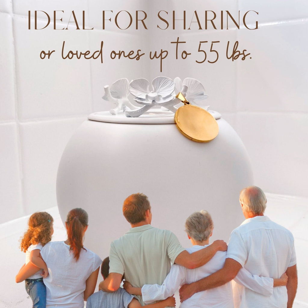 Orchid Urn for Loved ones [Keepsake Size] Handmade